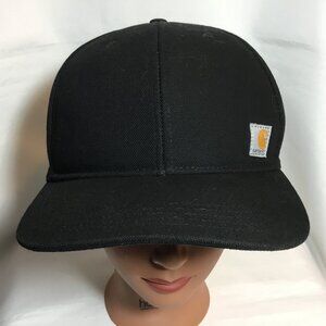 Carhartt Canvas Snapback Hat Cap Men's Black Work Outdoors AH1604-M